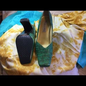 Women’s Bellini Jade Green Pumps, Size 10M